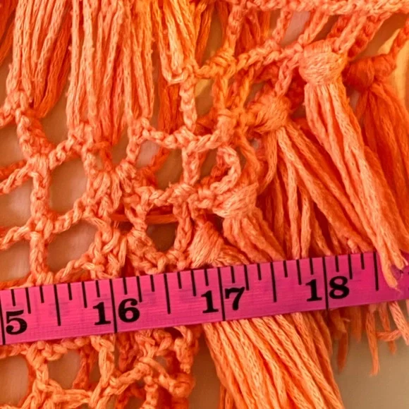 VENUS Coral Crochet Knit With Frinched Detailing Size M - Picture 5 of 8